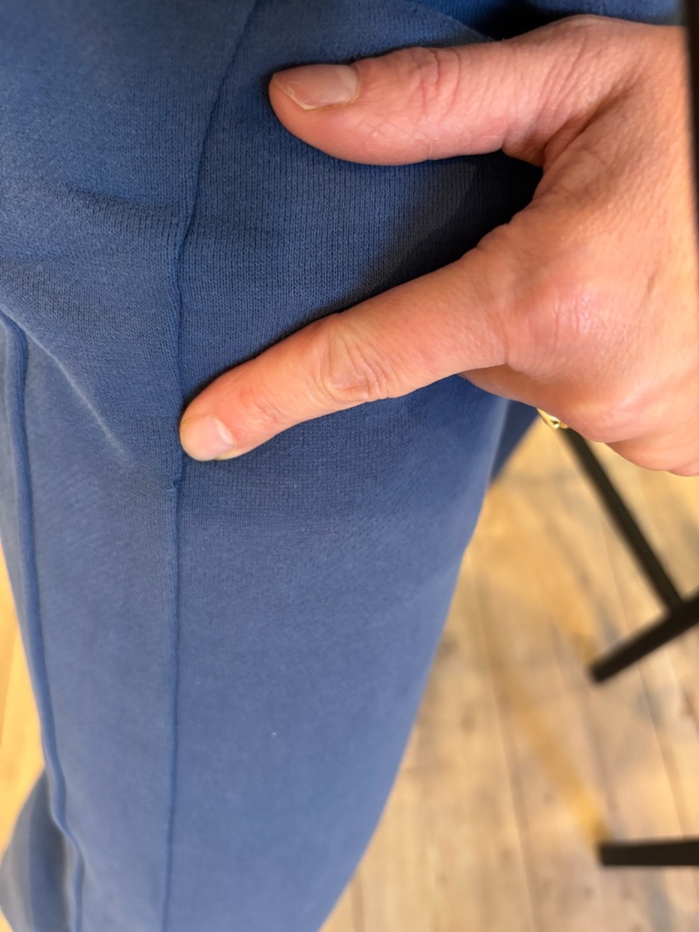 Lululemon Scuba Mid-Rise Wide-Leg Pants Pitch Blue Size 4 31” Inseam - Picture 15 of 16